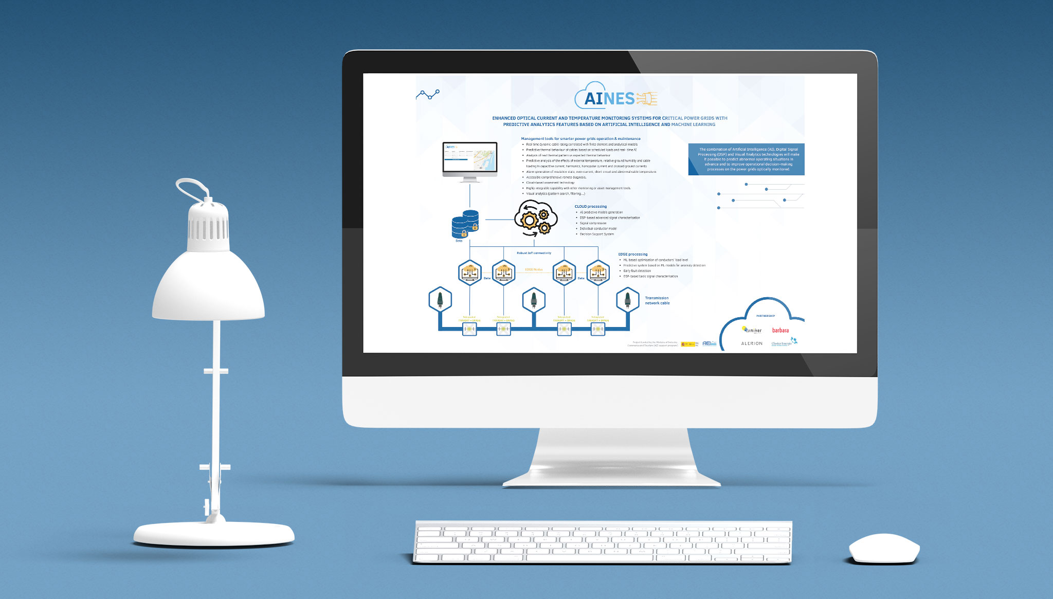 LUMIKER - AINES Project: Optical monitoring systems for electrical networks